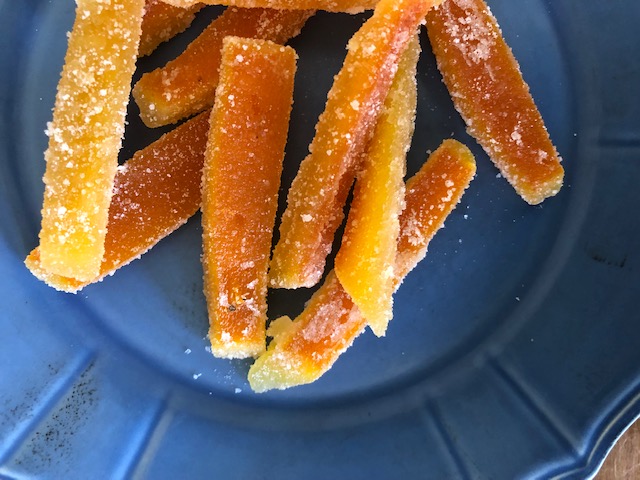 candied orange peel